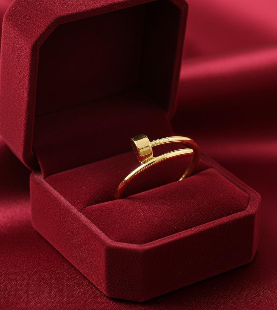 18k Gold Nail Ring