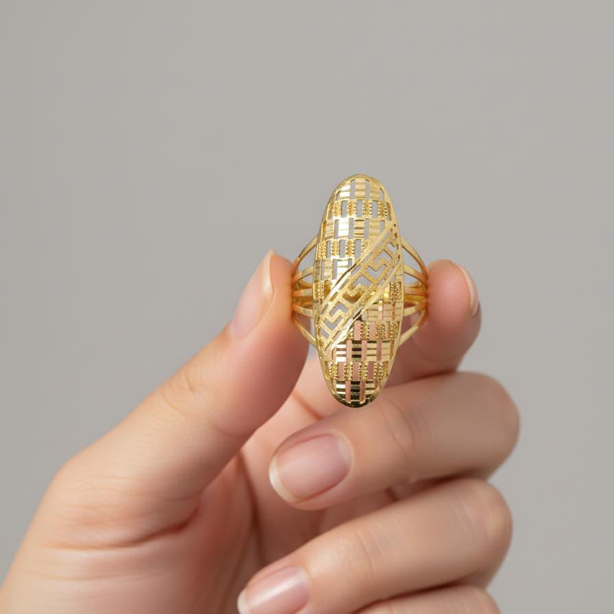 18k Gold Dazzling Power Ring