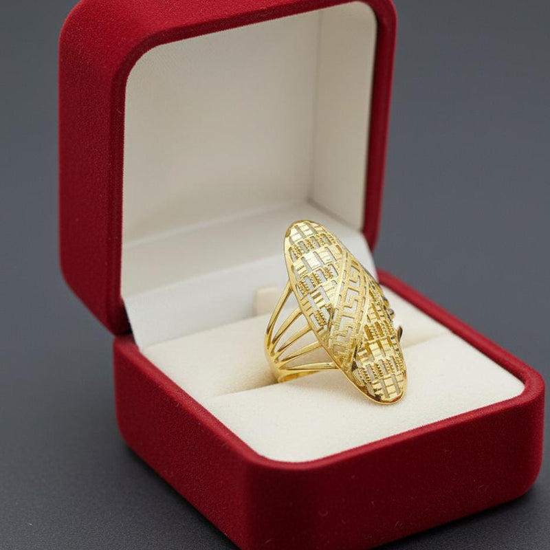 18k Gold Dazzling Power Ring - 18k Gold Ring - Embellish Gold