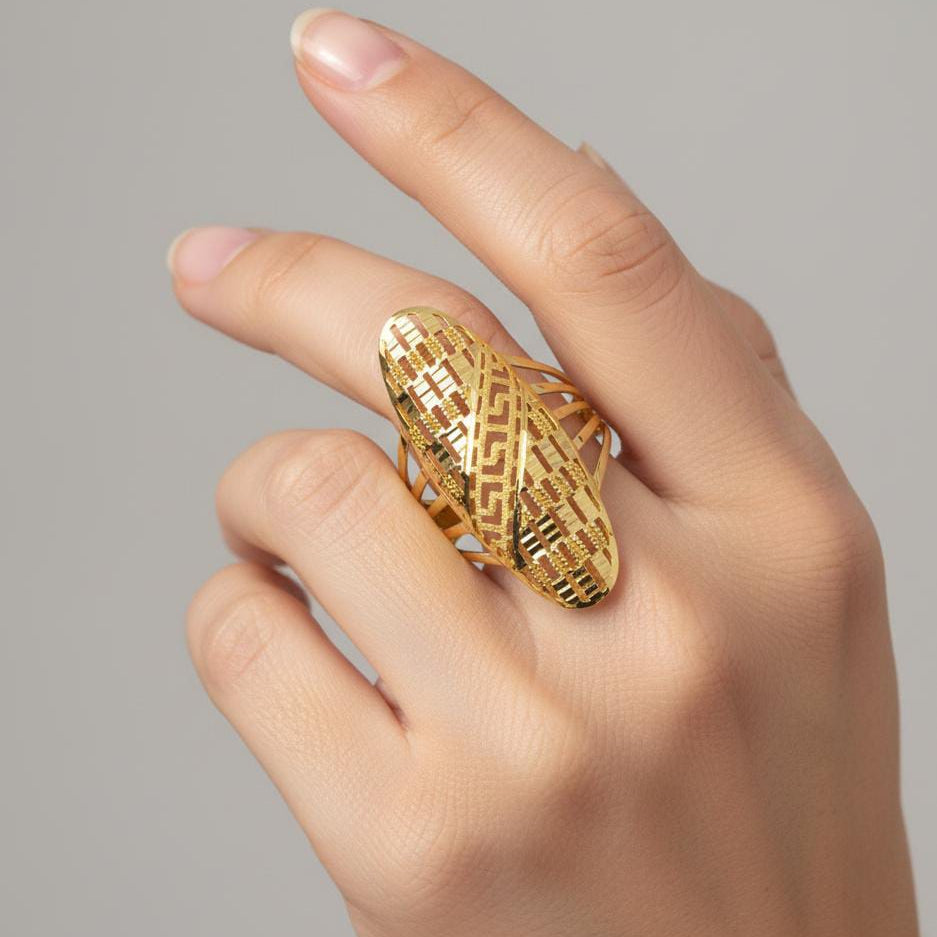 18k Gold Dazzling Power Ring