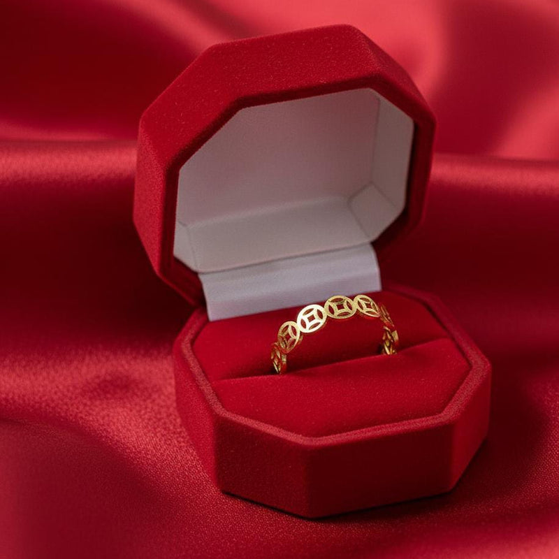 18k Gold Money Ring - Best Seller - Embellish Gold