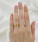 18k Gold Money Ring
