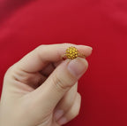 18K Real Gold Orange Swarrovski Chain Ring