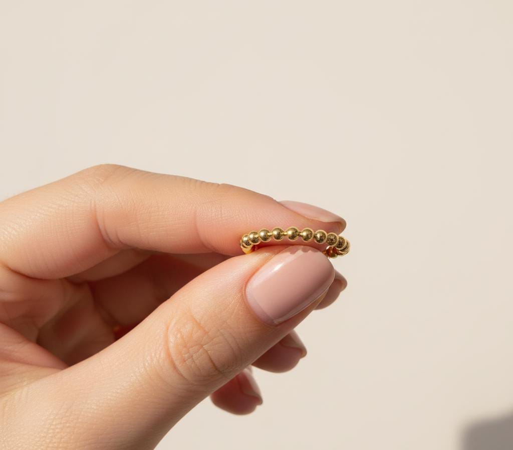 18K Gold Balls Ring - New Launch - Embellish Gold