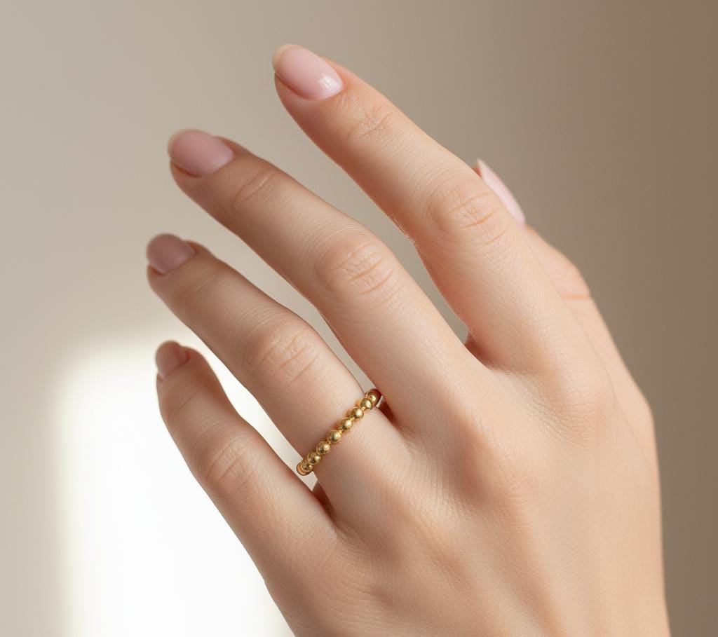 18K Gold Balls Ring - New Launch - Embellish Gold