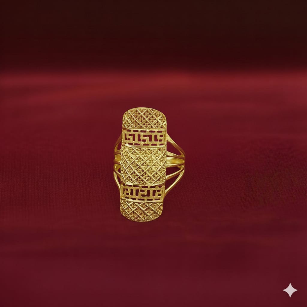 18k Gold Power Maze Ring