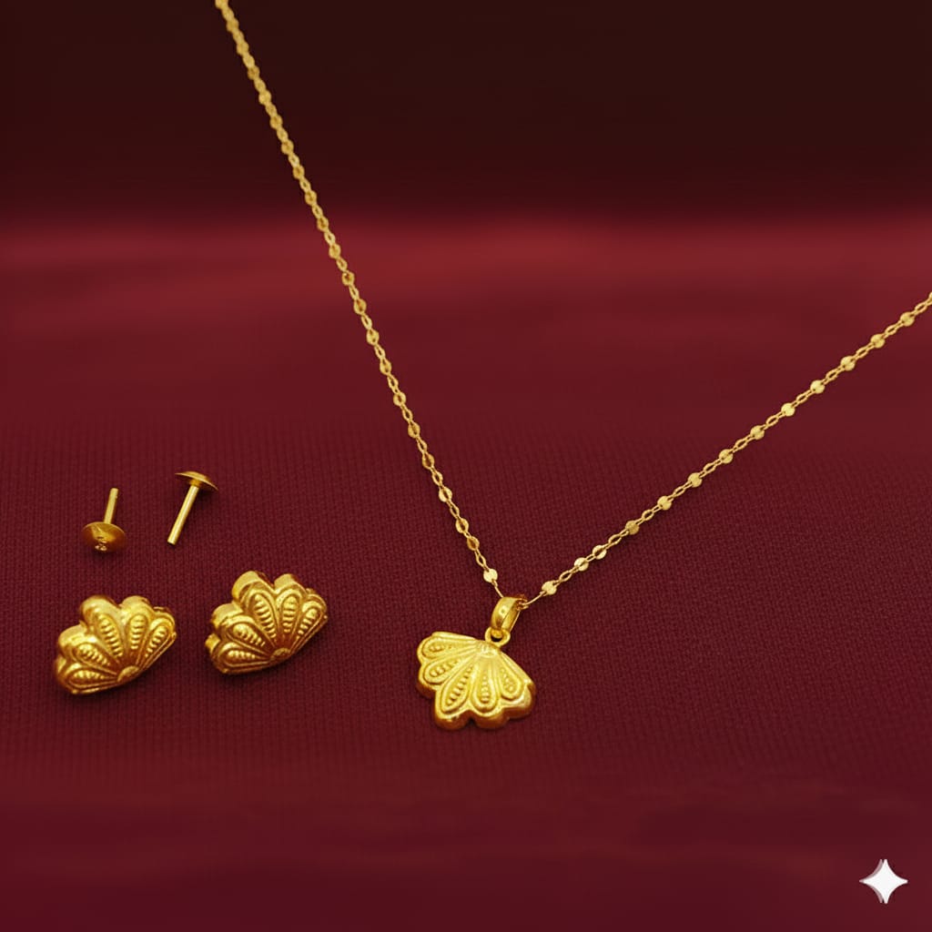 18k Gold Birdfly Jewelry Set