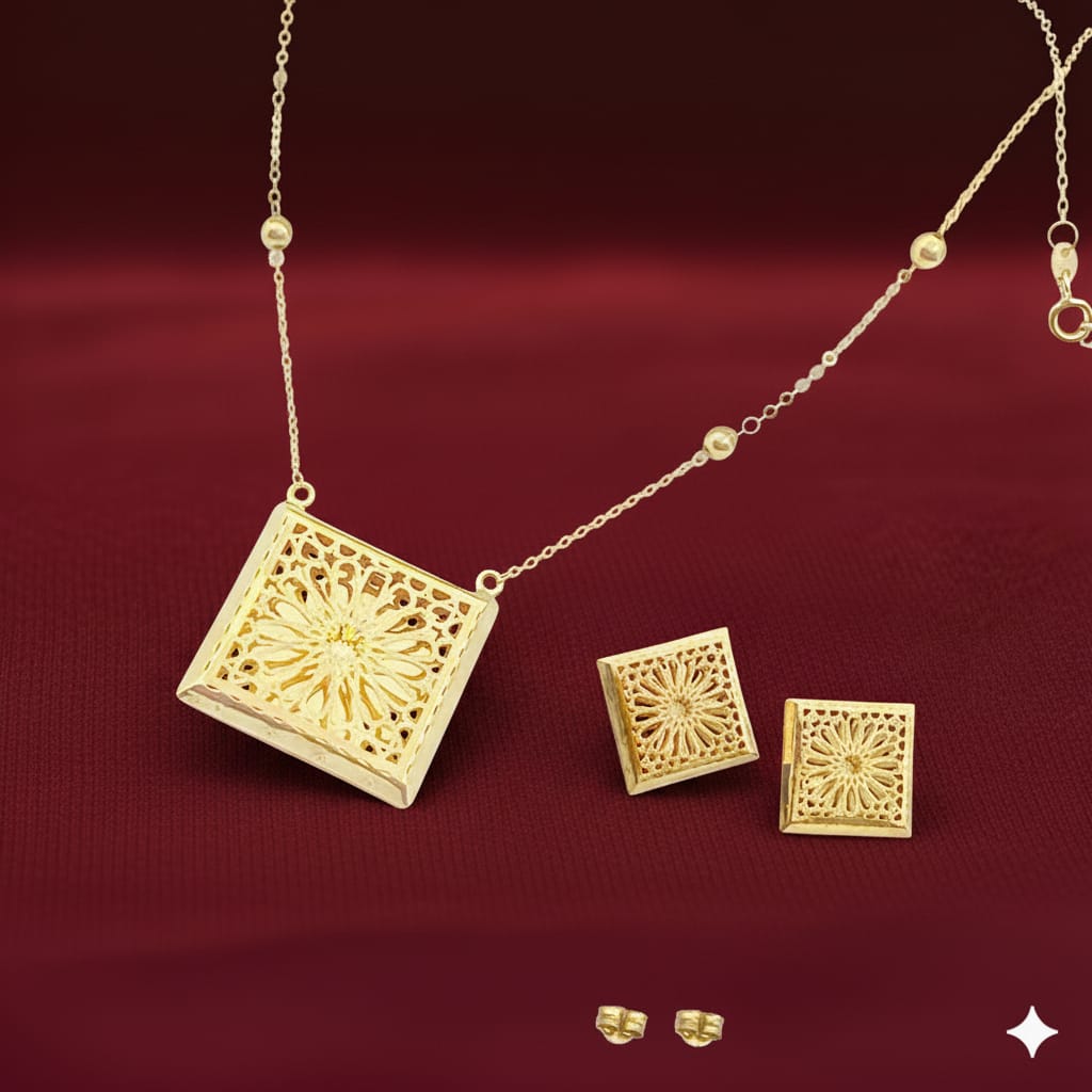18k Gold Arabic Style Set