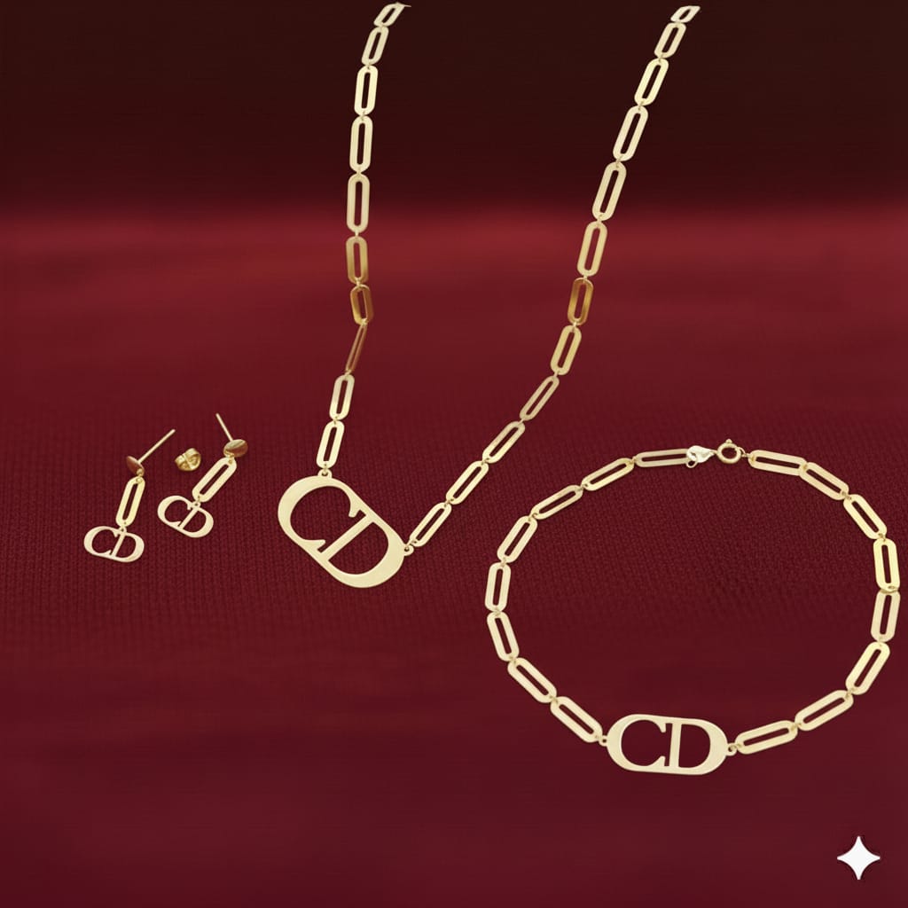 18K Real Gold Cd Paper Clip Set