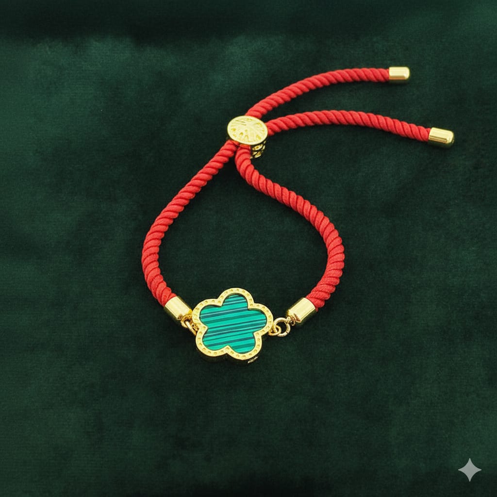 Green Star Thread Bracelet