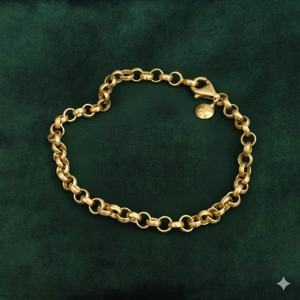 18k Gold Rolo Bracelet