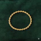 18k Gold Rope Chain Bracelet