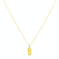 18k Gold Infinity Dot Necklace