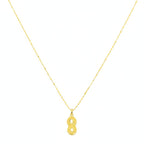 18k Gold Infinity Dot Necklace