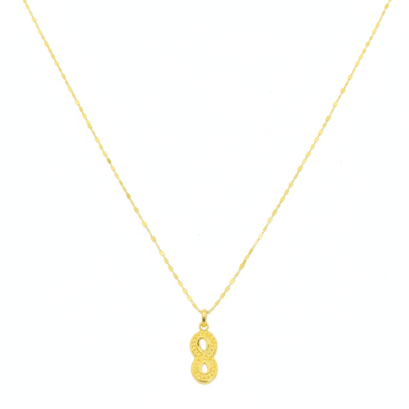18k Gold Infinity Dot Necklace - Best Seller - Embellish Gold