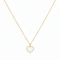 18k Gold Sea Shell Heart Necklace