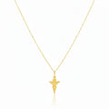18K Real Gold Jesus Necklace