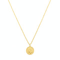 18K Real Gold Coin Necklace