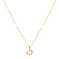 18K Real Gold Nail Necklace