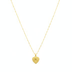 18K Real Gold Plain Cut Necklace