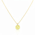 18K Real Gold Rose Flower Necklace
