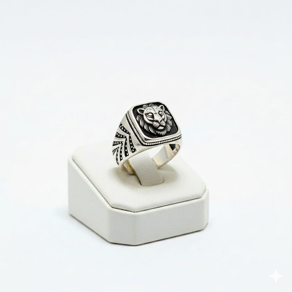 925 Silver Leo Inspired Ring