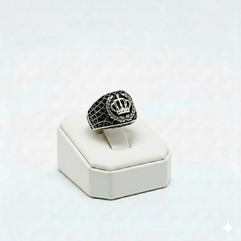 925 Silver Crown Inspired Ring - Silver Rings For Men - Embellish Gold Jewelry & Diamond