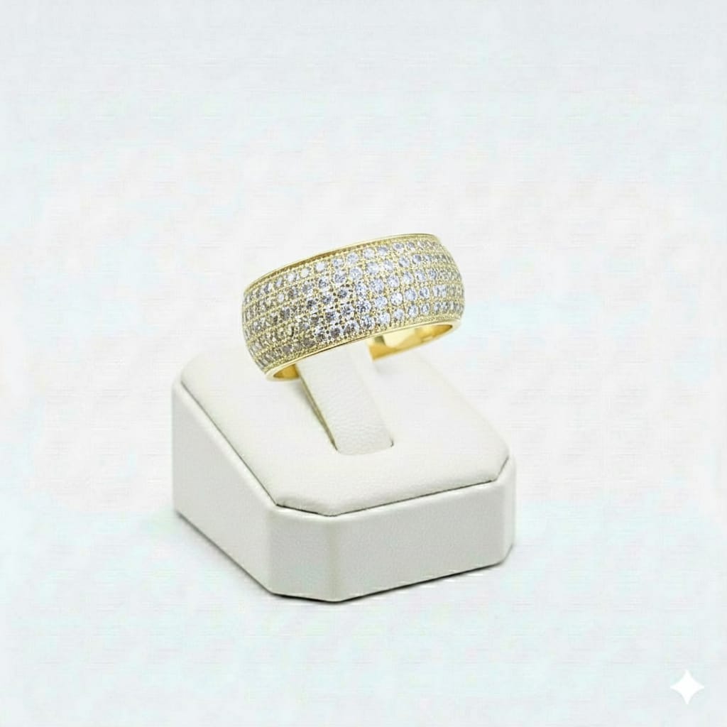 925 Silver Diamond Stone Ring