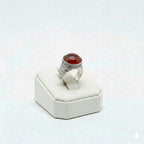 925 Silver Dia Red Stone Ring 1