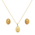 18k Gold Mary Jewelry Set