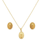 18k Gold Mary Jewelry Set