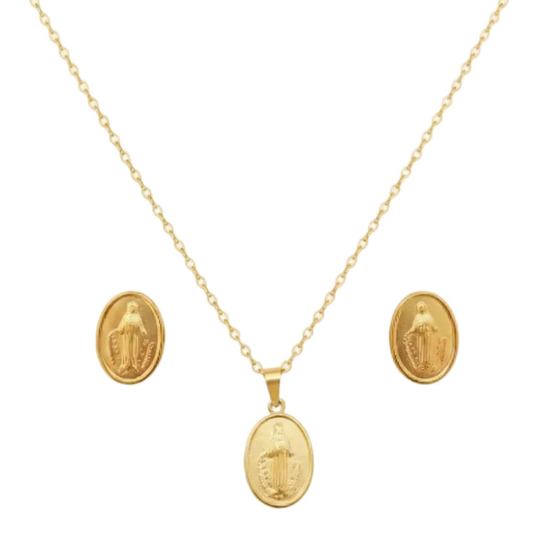 18k Gold Mary Jewelry Set - ad collection - Embellish Gold Jewelry & Diamond