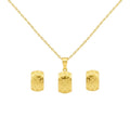 18k Gold LV Texture Jewelry Set