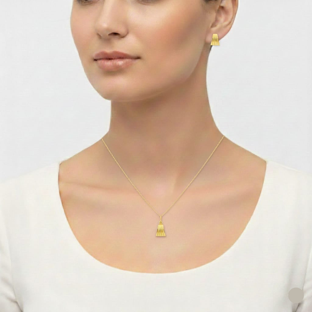 18k Gold Half cut shell Jewelry Set - Best Seller - Embellish Gold