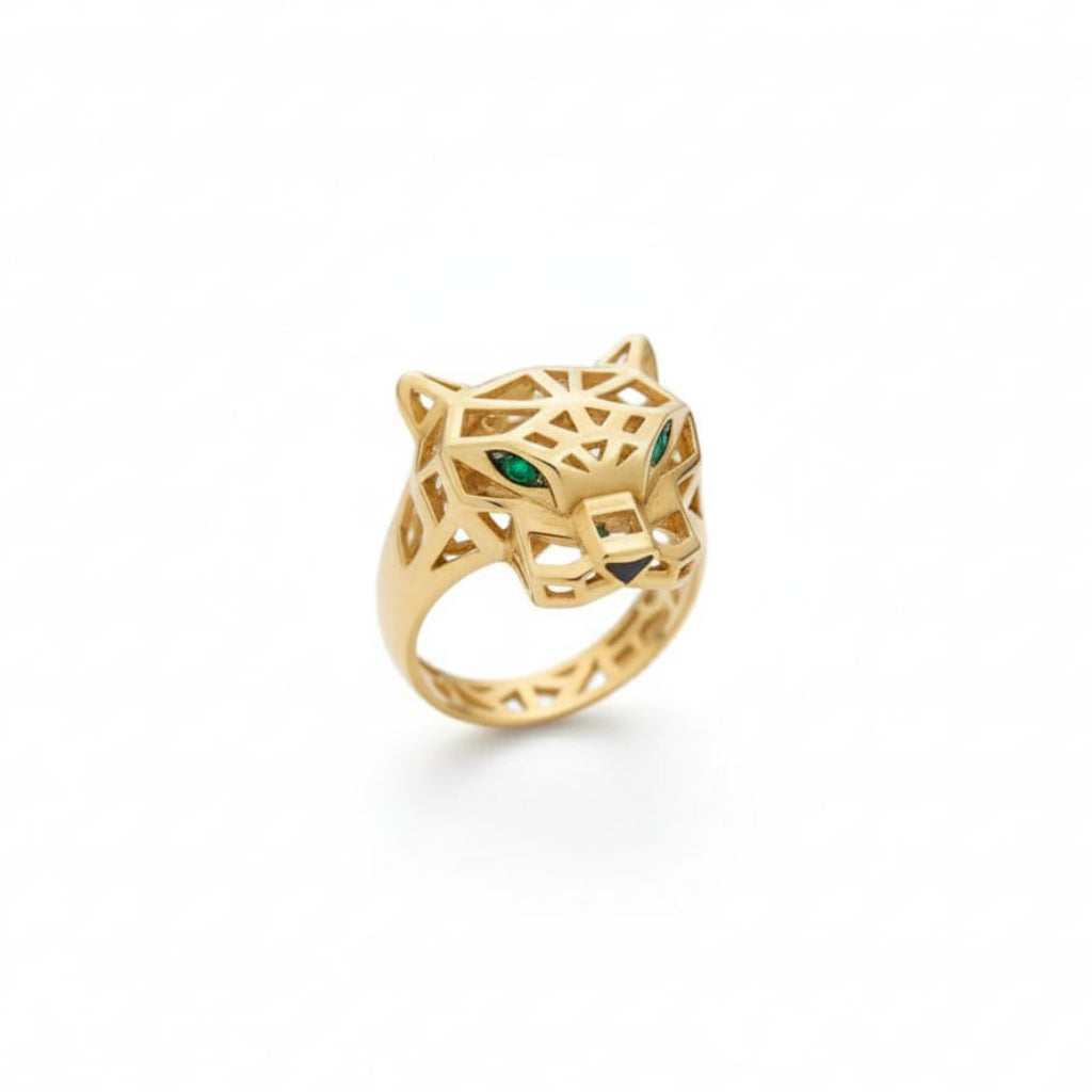 18k Gold Animal Inspired Maze RIng