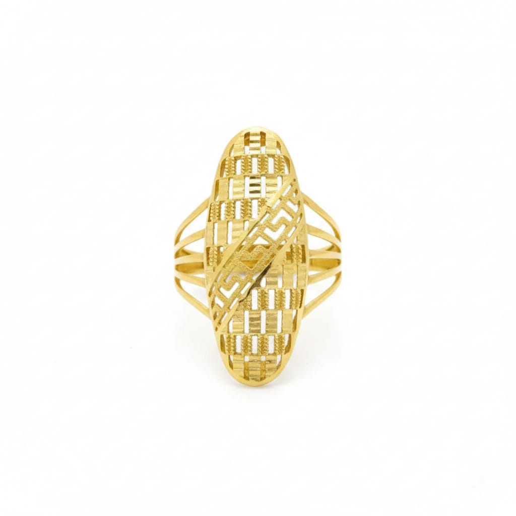 18k Gold Dazzling Power Ring - 18k Gold Ring - Embellish Gold