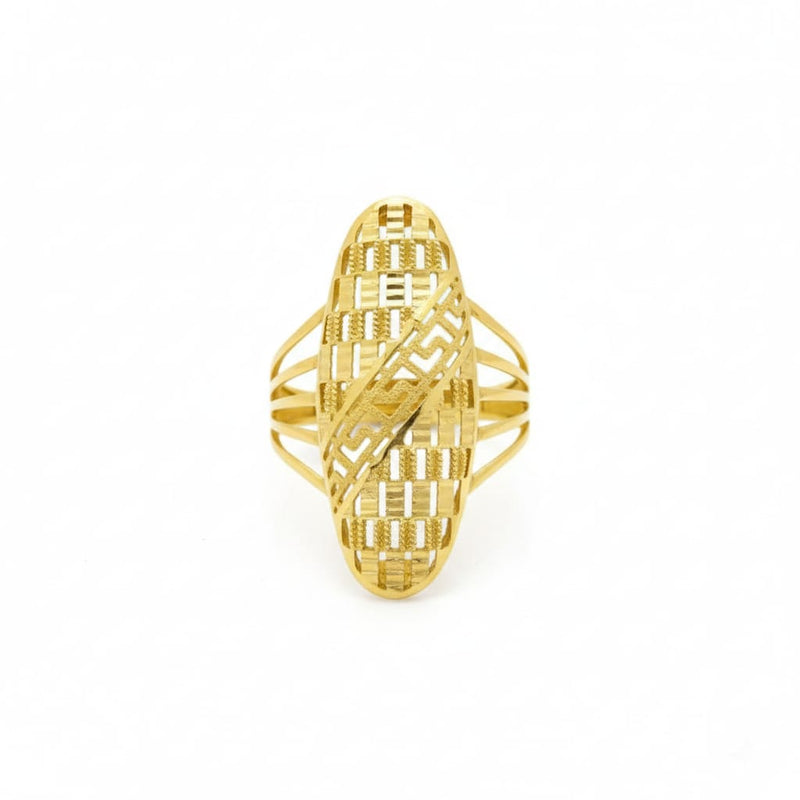 18k Gold Dazzling Power Ring - 18k Gold Ring - Embellish Gold