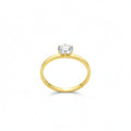 18k Gold Minimalist Stone RIng