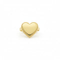 18k Gold Big Heart Ring