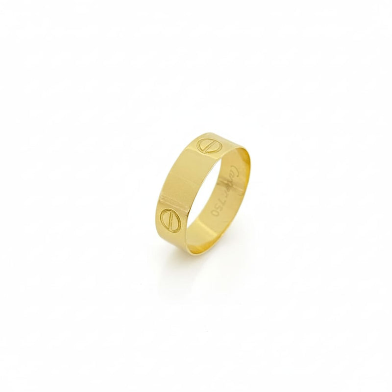 18k Gold Button Ring - Best Seller - Embellish Gold