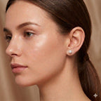 18k Gold Real Pearl Earrings White