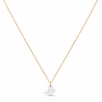 18k Gold Jade Butterfly Necklace - 18k Gold Necklace - Embellish Gold Jewelry & Diamond