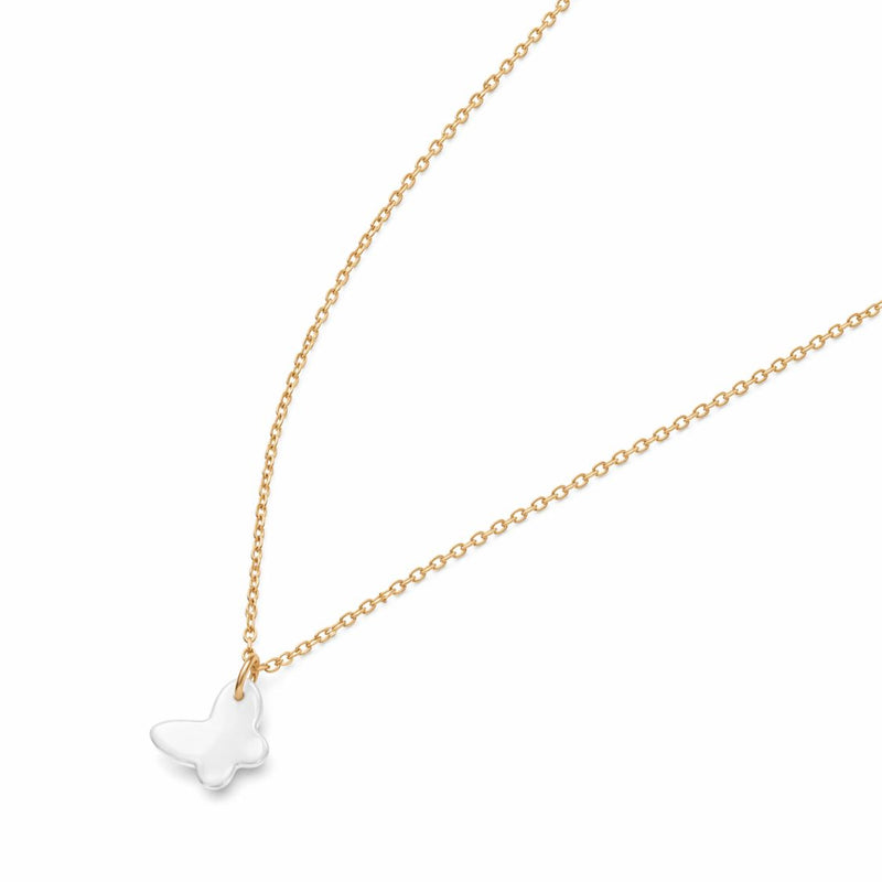 18k Gold Jade Butterfly Necklace - ad collection - Embellish Gold Jewelry & Diamond