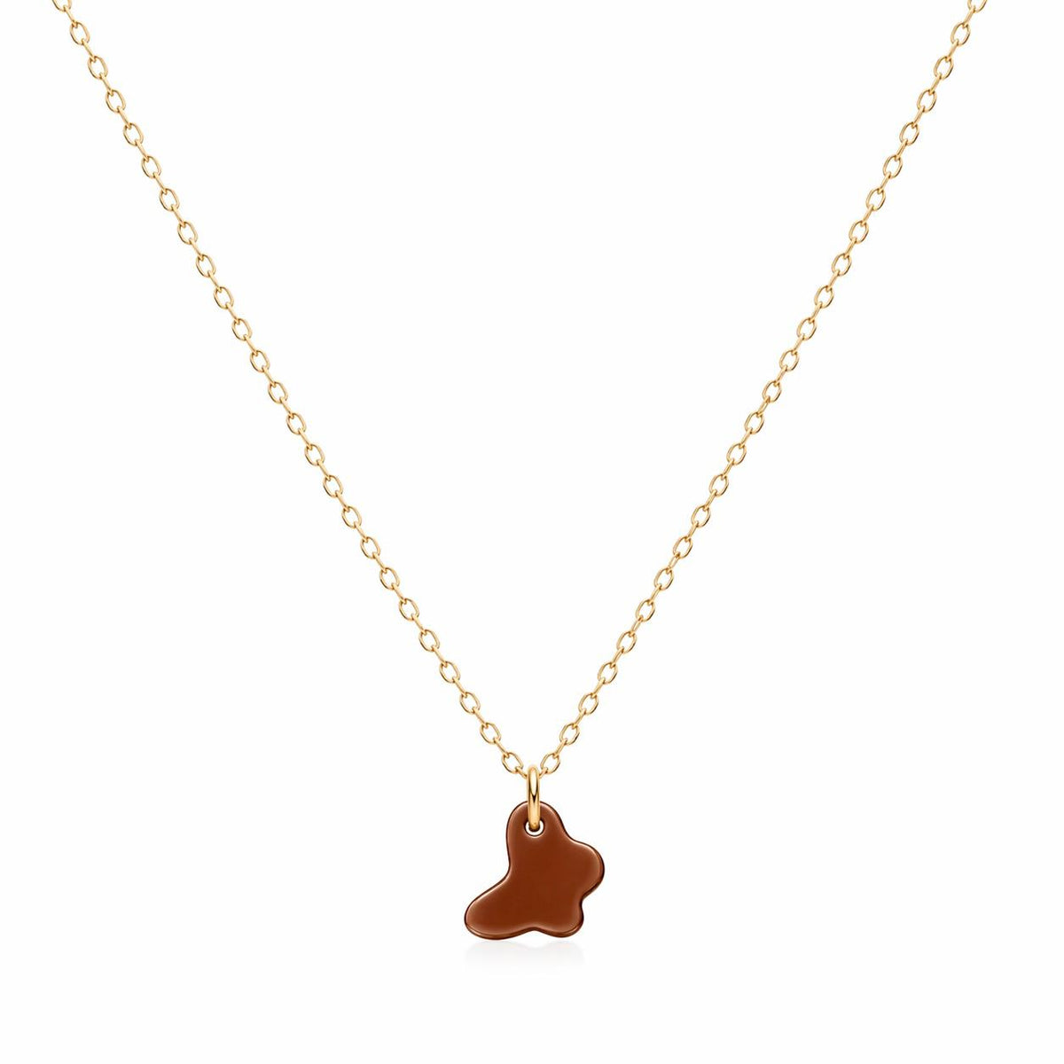 18k Gold Jade Butterfly Necklace - 18k Gold Necklace - Embellish Gold Jewelry & Diamond