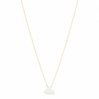 18k Gold Mother of Pearl Cloud Necklace