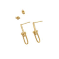18k Gold Plain Tiffany Earrings