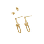 18k Gold Plain Tiffany Earrings