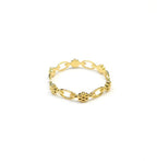 18k Gold Flower Pin Ring