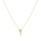 18k Gold Light 2 Design Pendant Necklace