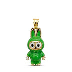 18k Gold Labubu Pendant